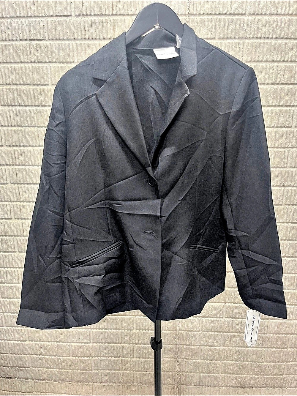alfred dunner Classics Blazer Women's Black Size 12 NWT
